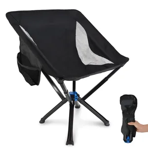 Lichtgewicht Draagbare Op Maat Gemaakte Quick Open Cliq Stoel Opvouwbare Aluminium Strand Camping Maanstoel
