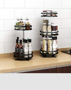 Chất Lượng Cao Nhà Bếp Countertop Lưu Trữ Kệ Lưu Trữ Bàn Xoay Cho Tủ Xoay Gia Vị Jar Giá - Product Image 5