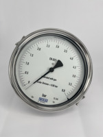 Calibradores de Presión con Tubo Bourdon de Aleación de Cobre, Clase 0.6 NS 160 [6 Pulgadas], Modelo 312.20, 0.25%, 1 Año de Garantía, EN 837-1/ASME