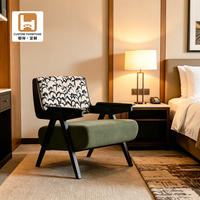 Sillón de Salón de Terciopelo, Estilo Moderno de Mediados de Siglo, Estructura de Madera Maciza, Sillón Acolchado para Descanso