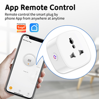 Enchufe Inteligente WiFi Estándar Universal de 16A, Resistente al Fuego, Portátil, Certificado por CE, ROHS y FCC, 1 Año de Garantía, Control por Aplicación Tuya Smart Life