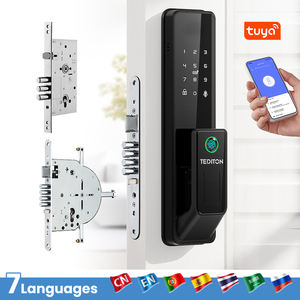 Cerradura Inteligente para Puerta <span class=keywords><strong>Exterior</strong></span> de Madera con Control Remoto Tuya, Cerradura de Embutir Israelí/Rusa, Totalmente Automática, para el Hogar - Product Image 1