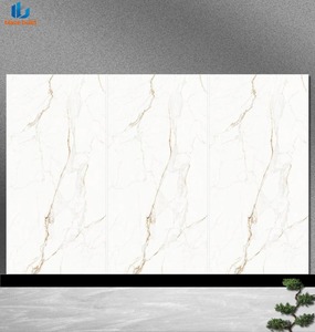Nouvelle Collection 2026 : Dalles en Pierre Frittée Polie 1600x3200x12mm Gris Foncé/Blanc/Brûlé Or Antidérapantes et Résistantes aux Acides pour Revêtements de Sol et Murs - Product Image 3