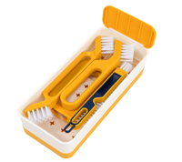 Ensemble de brosses de nettoyage de cuisine, kit de brosses multifonctionnelles pour le nettoyage des interstices, outils de nettoyage domestique