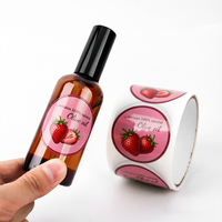 Pegatinas Personalizadas Redondas, Etiquetas Autoadhesivas de Vinilo Impermeables, Pegatinas con Logotipo de Marca para Etiquetas de Embalaje