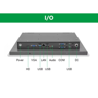 Panel PC Industrial Resistente de 10 Pulgadas, Sin Ventilador, Montado en Pared, con Pantalla Táctil IP65, Intel Core I3/i5/i7, Windows 10/11, en Stock
