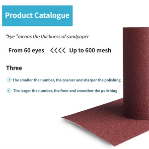 Rotoli di Tessuto Abrasivo a Strappo Larghi 100mm per Lucidatura di Metallo/Legno - Modelli JB-5, A6-0, AA600, JJ13 Disponibili - Product Image 6