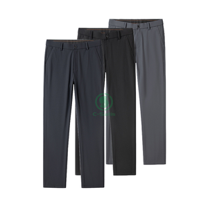 <span class=keywords><strong>Pantalon</strong></span> habillé slim à jambe droite pour hommes <span class=keywords><strong>Pantalon</strong></span> de <span class=keywords><strong>costume</strong></span> décontracté d'affaires <span class=keywords><strong>Pantalon</strong></span> habillé extensible sans repassage pour hommes - Product Image 1