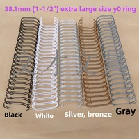 16-38mm Schwarze A4 Umweltfreundliche Notizbuch-Binderinge Yo Doppelspirale 2:1 23 Zähne Ringstreifen für Verkaufsautomaten 1 Jahr Garantie