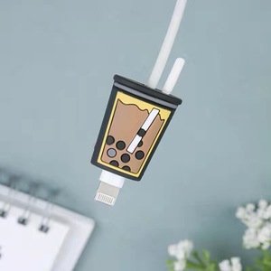 Protecteur de câble de charge de téléphone en silicone de marque <span class=keywords><strong>DR</strong></span>, avec logo personnalisé, pour la protection du chargeur - Product Image 6