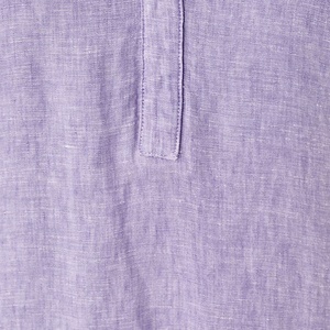 Vestido de Lino de Verano 2025 para Mujer, Color Sólido, Cuello en V, Estilo Holgado para Vacaciones - Product Image 5