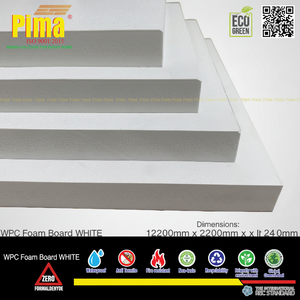 Feuille de panneau de mousse PVC WPC 25mm d'épaisseur 0.6G/cm3 densité panneaux en plastique blancs non toxiques pour armoires de cuisine armoires de cuisine murales - Product Image 1