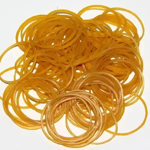 Custom Transparent Yellow Rubberbands Stretchable Elastic Rubber Bands For Agriculture Vegetables School Office