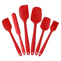 Spatule en silicone de qualité alimentaire tout-en-un, outil de pâtisserie résistant à la chaleur, lisseur de crème et de dessert, grattoir, ensemble de spatules entièrement enveloppées