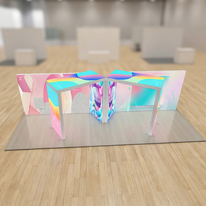 Stand Modular de Tela para Exposiciones 20x10 con Gráficos de Tela Tensada sin Arrugas - Product Image 4