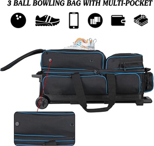 Mejor OEM China precio al por mayor torneo tormenta Tote una pieza <span class=keywords><strong>de</strong></span> lujo rodillo ruedas <span class=keywords><strong>tres</strong></span> bolas bolsas 3 bola bolsa <span class=keywords><strong>de</strong></span> bolos - Product Image 3