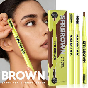 Lápiz de Cejas Mineral Vegano a Prueba de Agua, Doble Punta, Efecto Niebla, Ultrafino, Tridimensional, No se Corre - Product Image 3