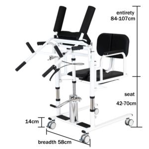 Silla de Transferencia Multifuncional Ajustable de Acero, Elevador Hidráulico para Pacientes, Capacidad de 200 kg, Equipo de Seguridad para <span class=keywords><strong>Baño</strong></span> de Clase II - Product Image 4