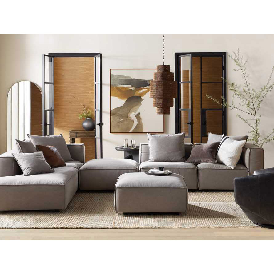 Nordic Luxury cloth corner fabric furniture set lounge modular L shape sectional Living Room Sofas