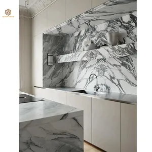 Wholesale Price Luxury Marble Stone Kitchen Counter top Natural Marble Kitchenrestaurant Counter Top White Marble Counter Top