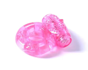 Anillo vibrador de cristal de mariposa impermeable al por mayor, cierre fino para hombre, cubierta vibratoria de larga duración, productos para adultos - Product Image 1