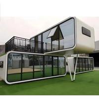 Vente en gros usine de Cabine de bureau modulaire préfabriquée mobile, personnalisable, à 1 ou 2 étages, transportable, pour terres inutilisées