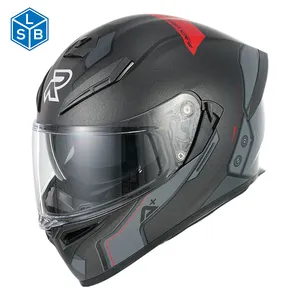 Casco de moto con logotipo personalizado certificado por DOT, casco de moto de cara completa ABS de seguridad modular para ciclismo todoterreno