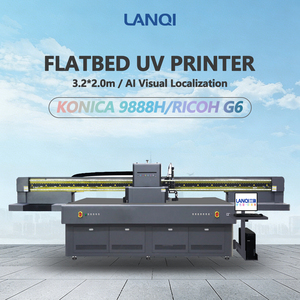LANQI 2400DPI AI Visual Positioning <strong>Extra</strong> <strong>Large</strong> Format Flatbed UV Printer High Precision Ricoh Head for Planar Material <strong>Printing</strong> - Product Image 1