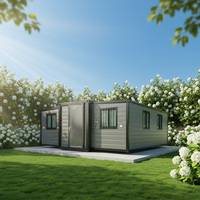 Maison conteneur extensible de 20 pieds, installation rapide, maison conteneur pliable en kit, vente en gros, logement pour travailleurs