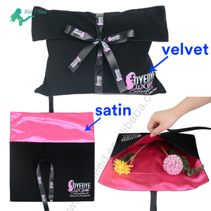 <span class=keywords><strong>Buste</strong></span> <span class=keywords><strong>Regalo</strong></span> in Velluto Personalizzate di Lusso con Fodera in Raso per Confezionamento di Extension per Capelli - Product Image 2