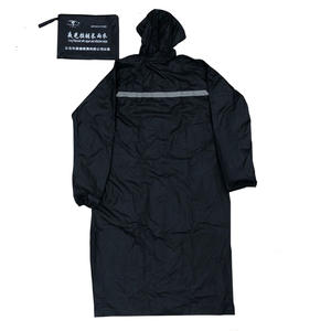 Impermeable con Tira Reflectante Estilo Militar, Azul Marino, Verde Militar, Poncho de Senderismo Individual, Poliéster PVC Impermeable - Product Image 2