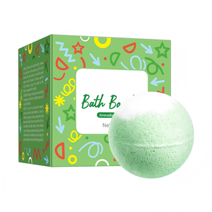 Fornitura diretta dalla fabbrica bagno di Avocado biologico <span class=keywords><strong>verde</strong></span> personalizzato OEM per bomba fatto a mano idratante frizzante bagno di schiuma rilassante - Product Image 1