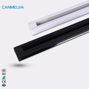 Rel Aluminium 1M untuk Lampu Rel <span class=keywords><strong>LED</strong></span>, Lampu Supermarket, Konektor Bentuk L, Kotak Rel, Lampu Rel/Spotlight/Lampu Rel - Product Image 3