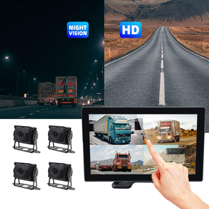 Moniteur d'enregistrement vidéo à 4 canaux avec écran tactile IPS de 10 pouces VEER, avec caméra infrarouge AHD 720p pour la vision arrière - Product Image 4