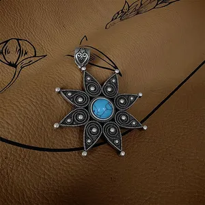 สร้อยคอผู้หญิงแบบนอร์สสลาฟิก ลูนูลา, เครื่องประดับไวกิ้งสำหรับผู้หญิง โมราเวีย, ลูนิตซา, สลาฟ, ไวกิ้ง, จี้ - Product Image 5