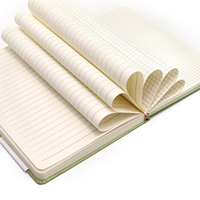 Carnet de notes en cuir à couverture rigide, moderne et élégant, carnet de notes de classe et de travail personnalisable