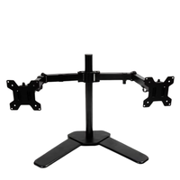 Nouveau support d'écran en acier laminé à froid à double bras pivotant à 360 degrés et inclinable à 90 degrés pour écrans de 10 à 27 pouces