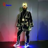 Nouveau design spécial Trendy Club Sexy Party Wear Led Vêtements Dj Dance Robot Jacket