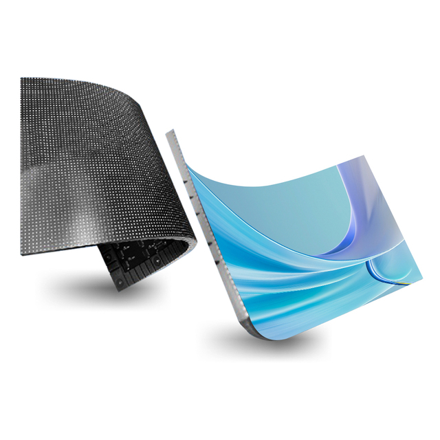Customizable P4 Flexible LED Display Screens 8K Resolution IP65 Waterproof for Outdoor High-Brightness Ultra-Thin Bendable Video
