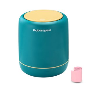 JOYBOS Tiny Desktop Grabage Can Plastic Office Trash Cans for Desk 0.7 Gallon Press-Type Lid with Removable Inner for Desktop