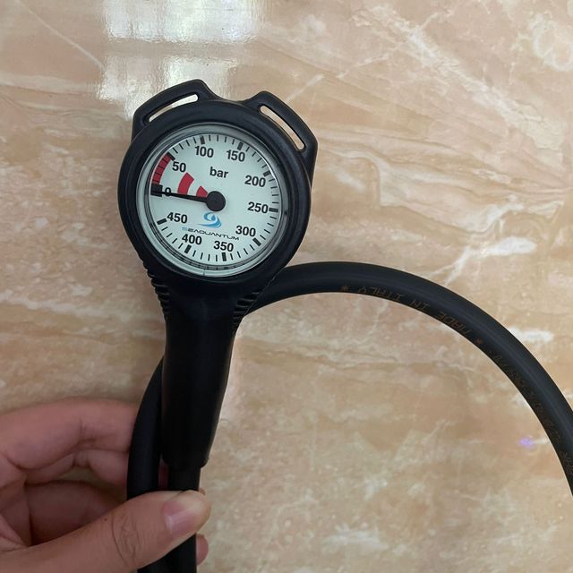 Italian Made Diving Residual Pressure Gauge Single Gauge Diving Instrument Waterproof Pressure Gauge Diving Pressure Meter