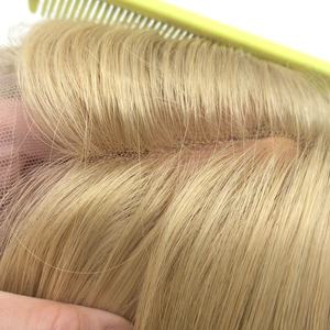 LONGFOR Perruque Lace <span class=keywords><strong>Blonde</strong></span> 100% Cheveux Humains Vierges <span class=keywords><strong>de</strong></span> Qualité Supérieure pour Femmes, Sans Colle, Qualité <span class=keywords><strong>Salon</strong></span> <span class=keywords><strong>de</strong></span> Beauté <span class=keywords><strong>de</strong></span> Luxe, Fournisseur <span class=keywords><strong>de</strong></span> Choix - Product Image 3