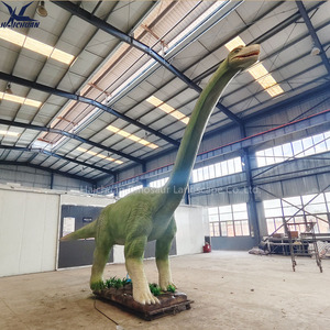 Grand dinosaure animatronique de 10 mètres de long, type Brachiosaurus, avec fonction de pulvérisation d'eau, pour parcs aquatiques extérieurs - Product Image 4