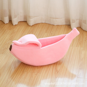 Nidos para dormir para gatos y perros en forma de plátano para mascotas de invierno, nido semicerrado para mascotas para hámsteres, cama para mascotas y almohadilla para dormir - Product Image 5