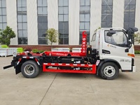 Camion à benne basculante JAC Junling avec bras de levage amovible pour une collecte facile des déchets