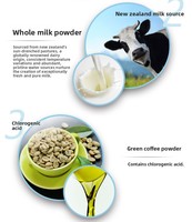 Comprimés de fibres alimentaires à l'extrait de haricot blanc saveur café, pour une meilleure densité osseuse, 2g x 30 comprimés, santé digestive