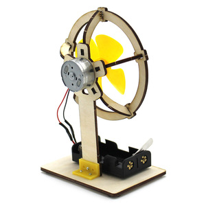 Kit de modelo de ventilador eléctrico de madera, juguete científico DIY para niños de 7 a 9 años, herramienta de aprendizaje para proyectos educativos STEM - Product Image 1