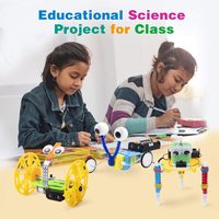 Kits Scientifiques de Jouets Robotiques STEM à Fabriquer Soi-même pour Enfants : Moteur Électrique, Voiture d'Équilibre à Gribouiller, Robot Reptile