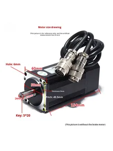 Motor Servo AC Monofásico de 600W, Kit de Controlador Tipo 60, 1.9N.M con Cable de 3 Metros, 3000 RPM, Resistente a Goteos, 2 Años de Garantía - Product Image 3