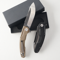 Couteau pliant EDC portable - Idéal pour le camping en plein air, à porter dans la poche, pour les situations d'urgence et l'autodéfense